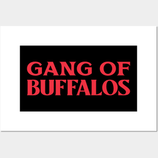 Gang of Buffalos Animal Collective Nouns Posters and Art